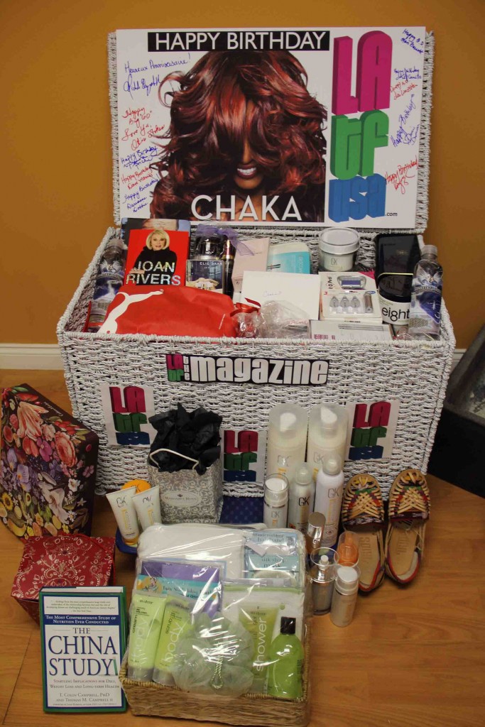 Chaka Khan birthday gift trunk