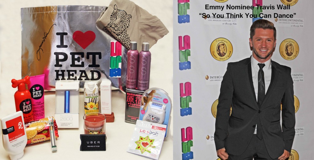 Emmy's gift bag for Travis Wall
